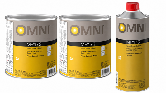 Primer & Primer Catalyst Kit, 2qt MP172 (Epoxy Primer-Black), 1qt MP175 (Epoxy Primer Catalyst)