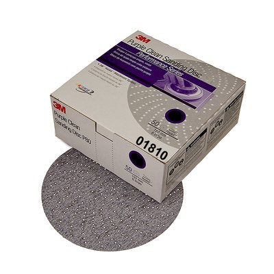 3M 01810 Purple Clean Sanding Disc, 500 Grit - Auto Color
