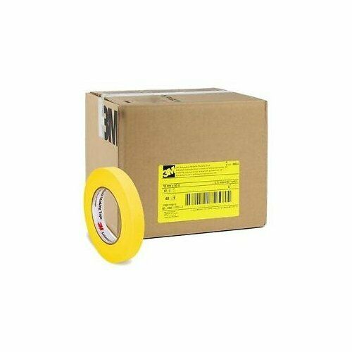 3M 06652, 3/4" Automotive Refinish Yellow Masking Tape - Auto Color