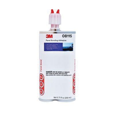 3M™ 08115 2-Part Panel Bonding Adhesive, 200 mL Dual SWyringe Cartridge, Viscous Liquid, Black, 1.2, 24 hr Curing - Auto Color