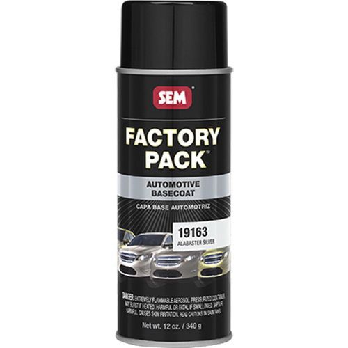 Factory Pack™ 19163,  Alabaster Silver Basecoat, 16 oz Aerosol Can - Auto Color