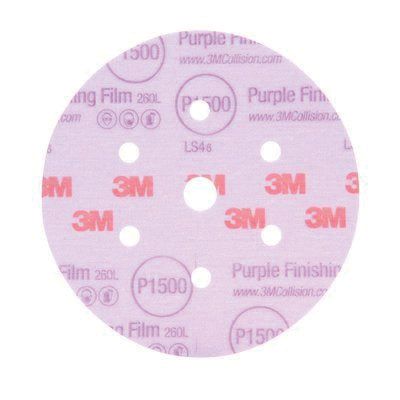 3M 30666 Purple Finishing Film Disc, 2000 Grit - Auto Color