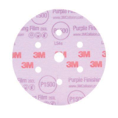3M 30667 Purple Finishing Film Disc, P1500 - Auto Color