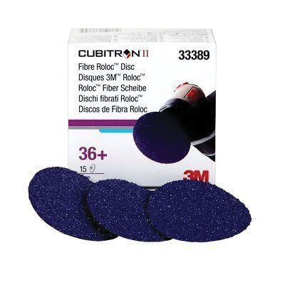 Cubitron™ II 33389 Premium Quick-Change Grinding Disc, 3 in Dia, 36+ Grit, Ceramic Abrasive - Auto Color