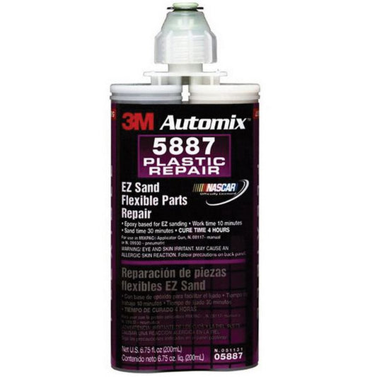 3M™ Automix™ EZ Sand 35887 2-Part EZ Sand Flexible Parts Repair, 50 mL Cartridge, Paste, Off-White/Black - Auto Color