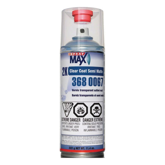 SprayMax® 3680067 2K Clear Coat, 11.4 oz, Satin