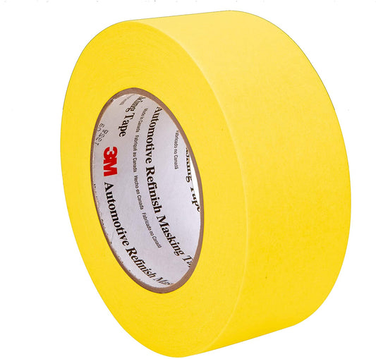 3M 06656, 2" Automotive Refinish Yellow Masking Tape - Auto Color