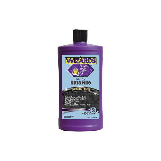 WIZARDS® 41003 Select Pro Ultra Fine 3 Series Machine Finish, 32 oz Bottle