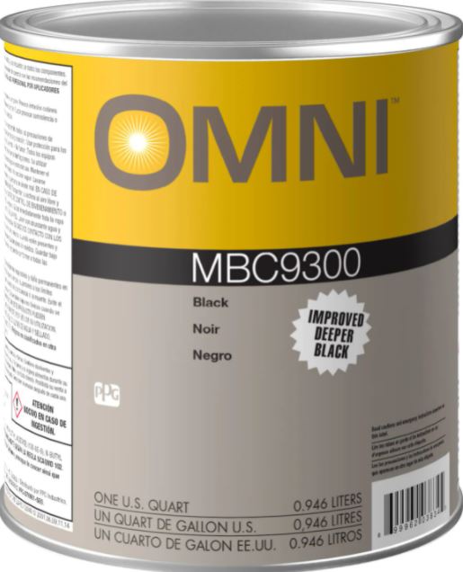 Omni MBC9300, Black Automotive Paint - Auto Color
