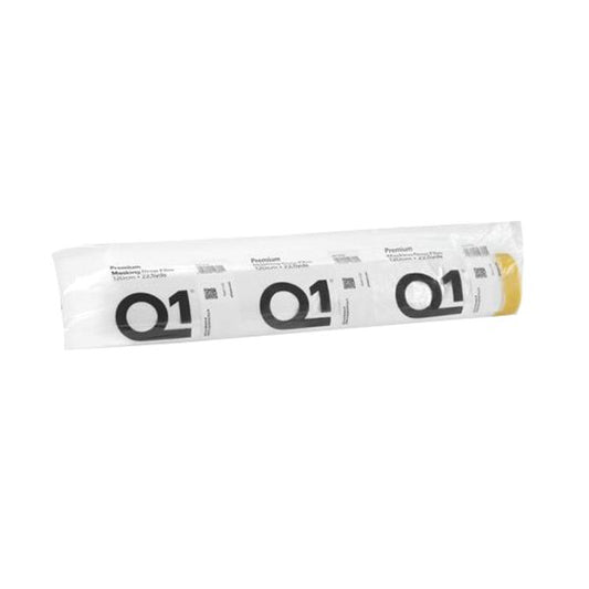 Q1® MDF02120, Premium Masking Drop Film, Sun Yellow (Tape), Clear (Film) - Auto Color
