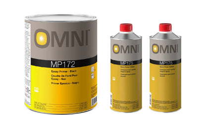 Primer & Primer Catalyst Kit, 1gl MP172 (Epoxy Primer-Black), 2qt MP175 (Epoxy Primer Catalyst) - Auto Color