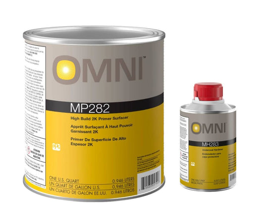 OMNI™ MP282, High Build 2K Primer-Surfacer (1qt) & MH283, Normal Hardener (1/2pt) - Auto Color
