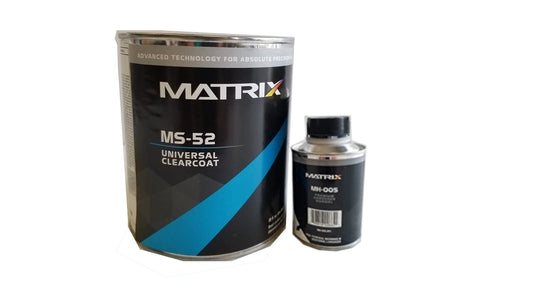 Capa transparente de uretano universal MATRIX MS-52 (qt), mezcla 4:1, con o sin endurecedor (1/2 pt)