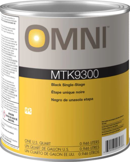 Omni MTK9300, Black Single-Stage Paint - Auto Color