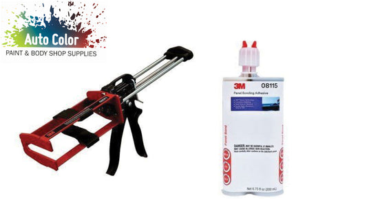 3M™ 08115 & 08571 Kit: 2-Part Panel Bonding Adhesive, 200mL Cartridge & Applicator Gun - Auto Color