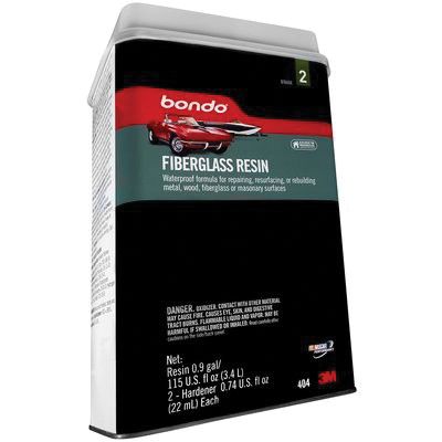 Bondo™ 402 & 499 Fiberglass Resin (1 qt) W/Fiberglass Cloth - Auto Color