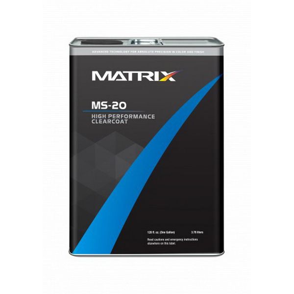 MATRIX MS-20 High Performance Clearcoat (gl), 2:1 Mixing, W or W/O Hardener (2qt)