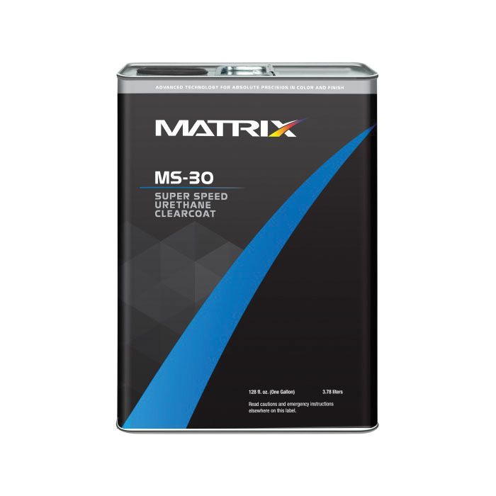 Capa transparente de uretano súper rápida MATRIX MS-30 (gl), mezcla 4:1, con o sin endurecedor (qt)