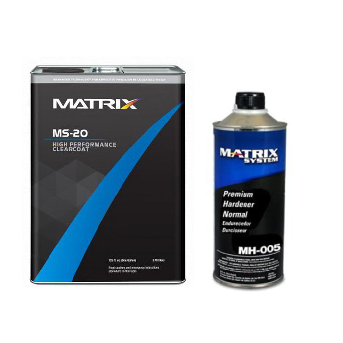 MATRIX MS-20 High Performance Clearcoat (gl), 2:1 Mixing, W or W/O Hardener (2qt)