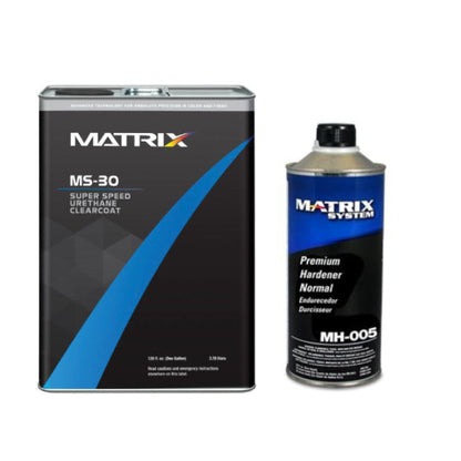 Matrix MS-30 Super Speed urethane clearcoat gallon with optional quart hardener 4 to 1 mixing for automotive refinishing
