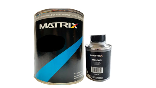 MATRIX MS-42 (qt) Capa transparente de uretano premium con alto contenido de sólidos, con o sin endurecedor (1/2 pt) (cantidad: 2), mezcla 2:1