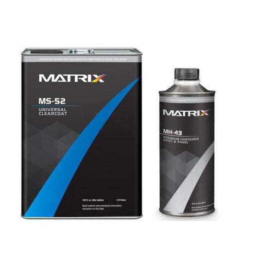 MATRIX MS-52 Universal Urethane Clearcoat (gl), 4:1 Mixing, W or W/O Hardener (qt)